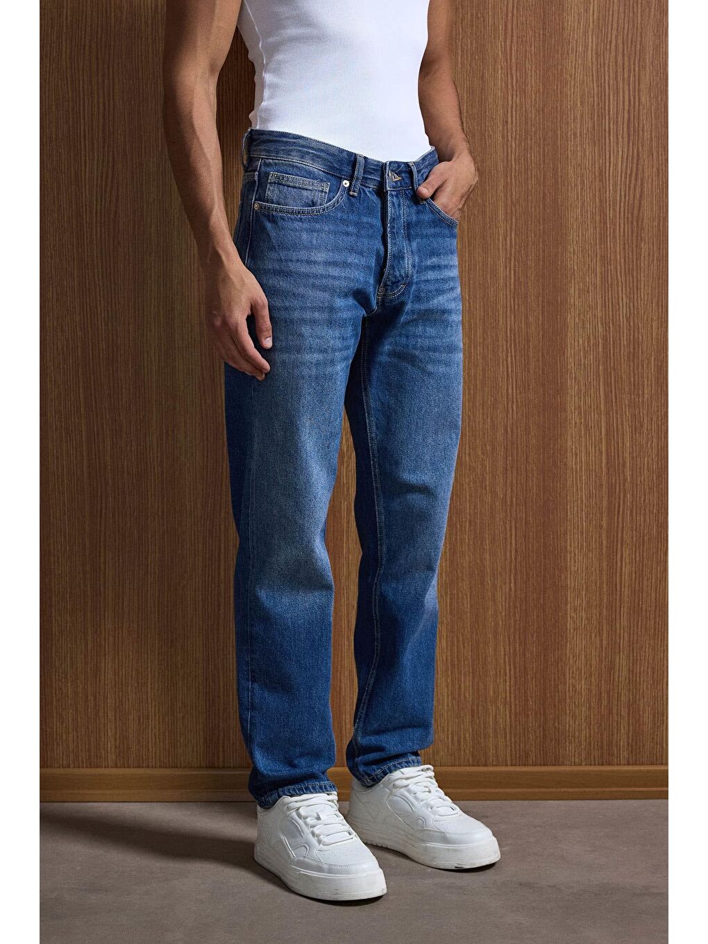 Erkek Relaxed Straight Fit Basic Jean Mavi-4
