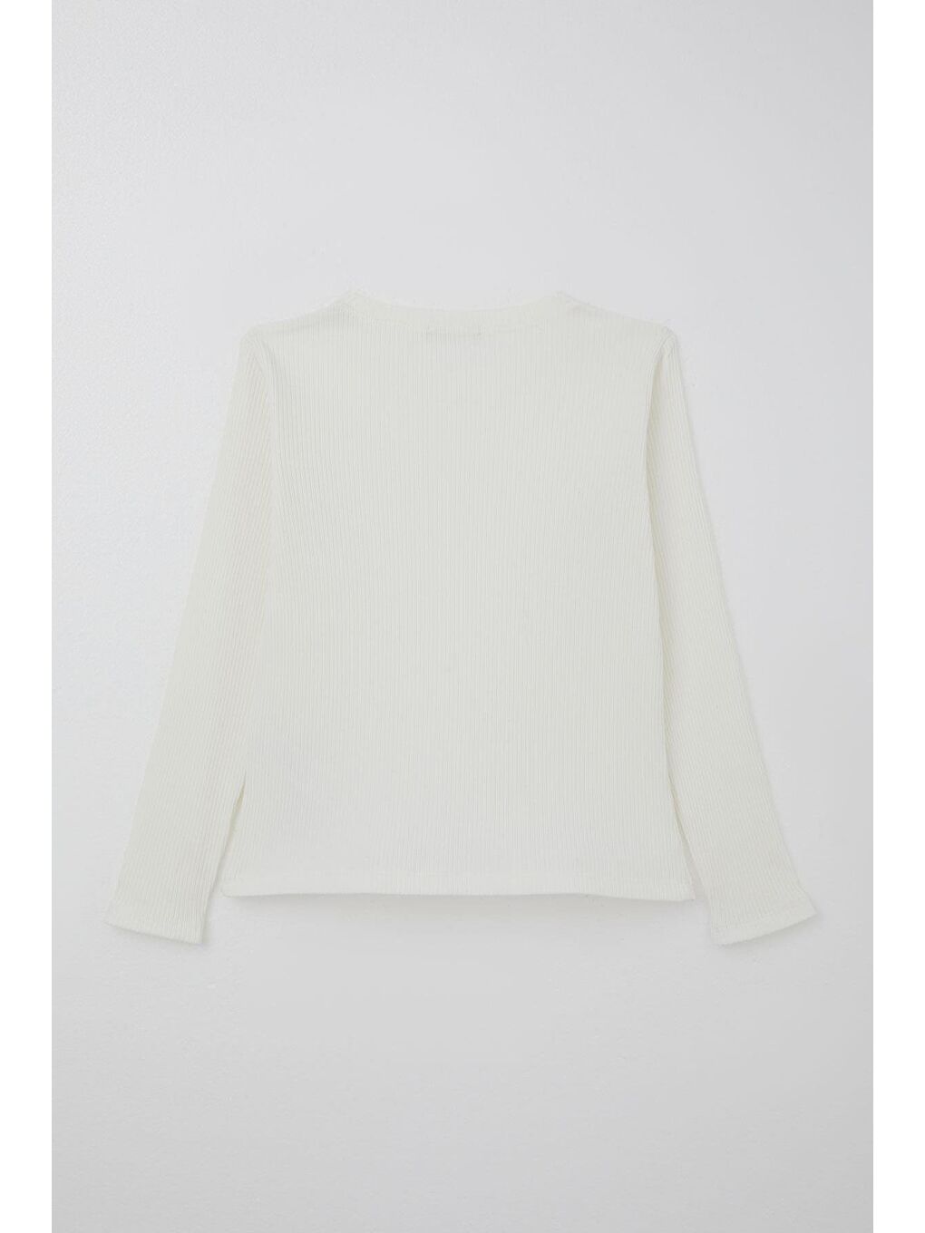 Kız Çocuk Pantolonlu Takım Bluzu Parmak Detaylı Pantolonu Ekose Desenli Ekru (9 Yaş)-4