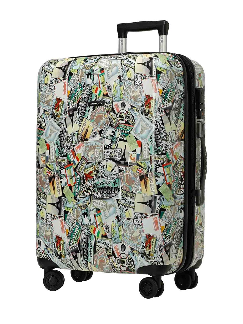 Karışık PC LONDON -O 5FX Çok Renkli Unisex Orta Boy Valiz-1