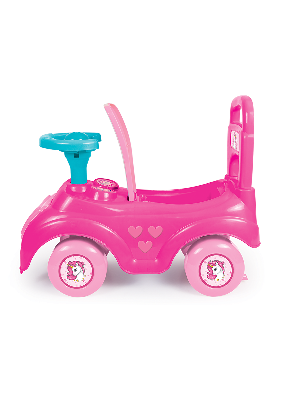 Dolu Pembe Unicorn Bingit Pedalsız Araba Pembe 2522