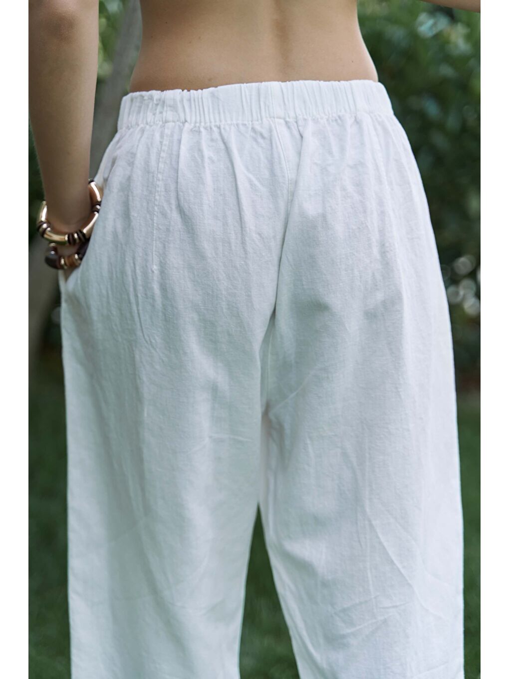 Struana Kruvaze Ekru Crop Pantolon Takım-7