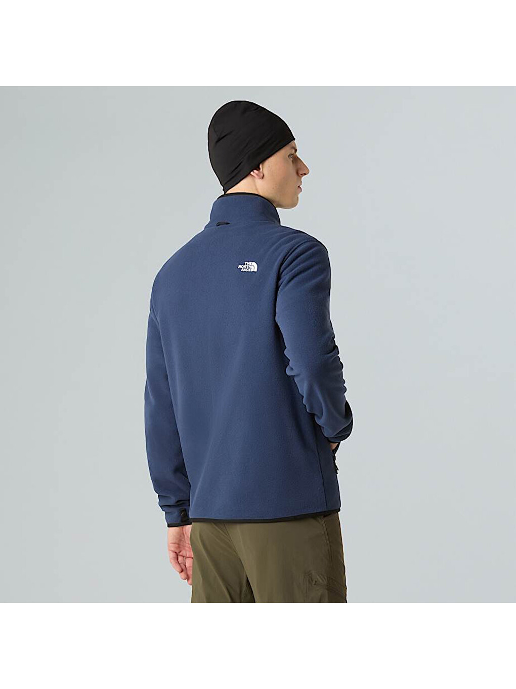 Glacier Fleece Erkek Lacivert Dik Yaka Fermuarlı Sweatshirt-2