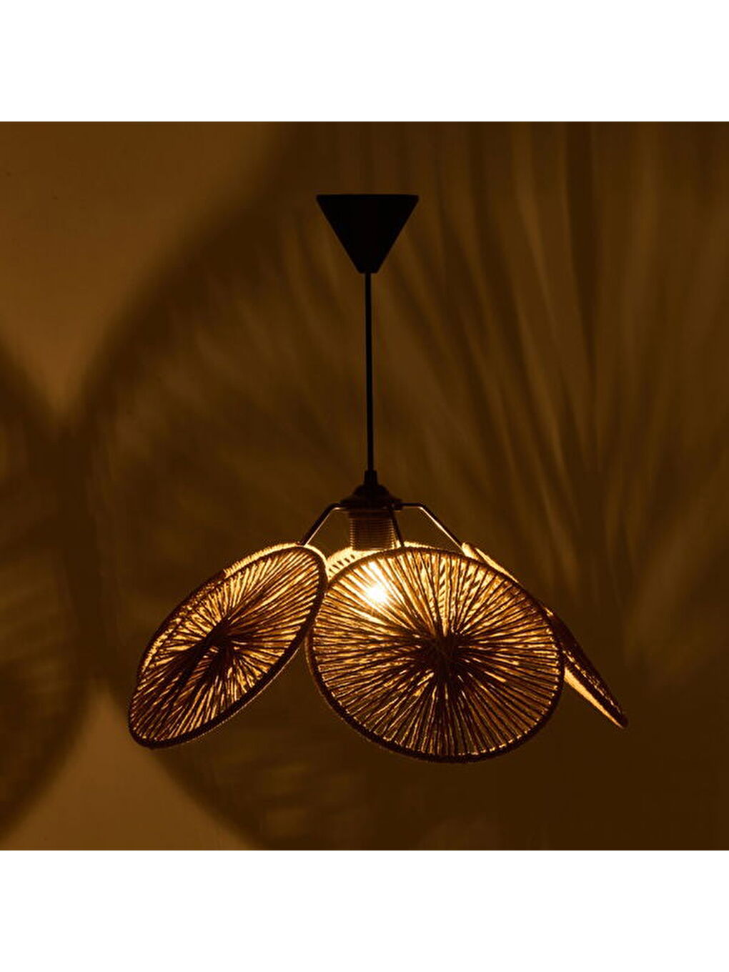 Lighting Krona Sarkıt - Kahverengi - 24x48x48 cm-3