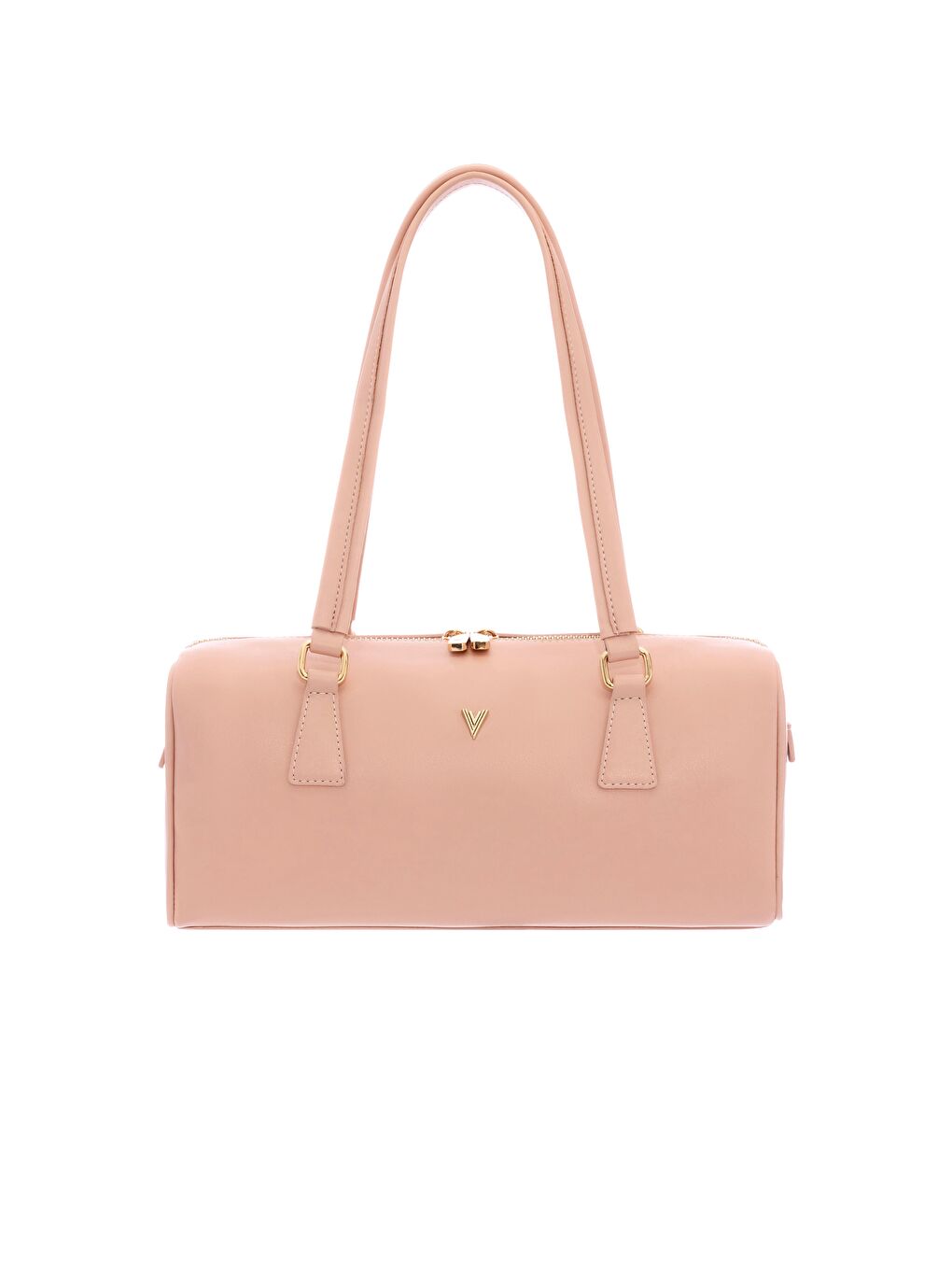 Pembe Valeria Bowling Omuz Çantası Pudra