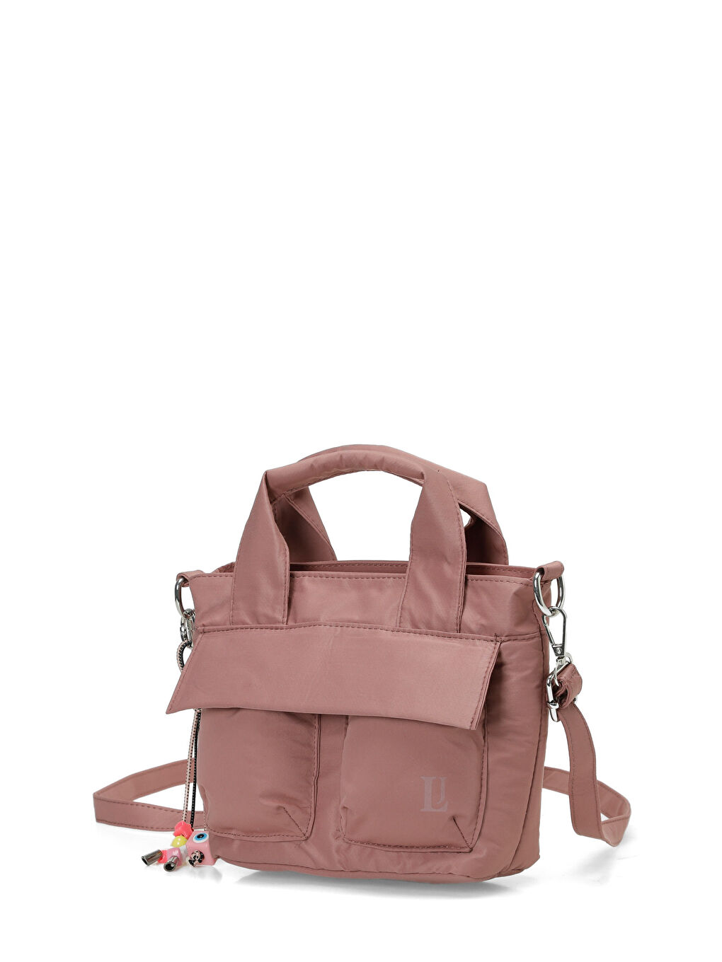 Pembe KRKL COKCEPLI EL 6FX Gül Kurusu Kadın El Çantası-1