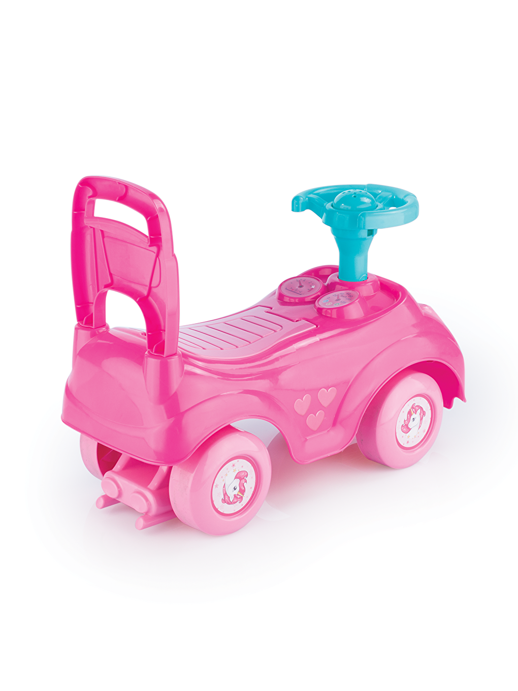 Dolu Pembe Unicorn Bingit Pedalsız Araba Pembe 2522 - 2