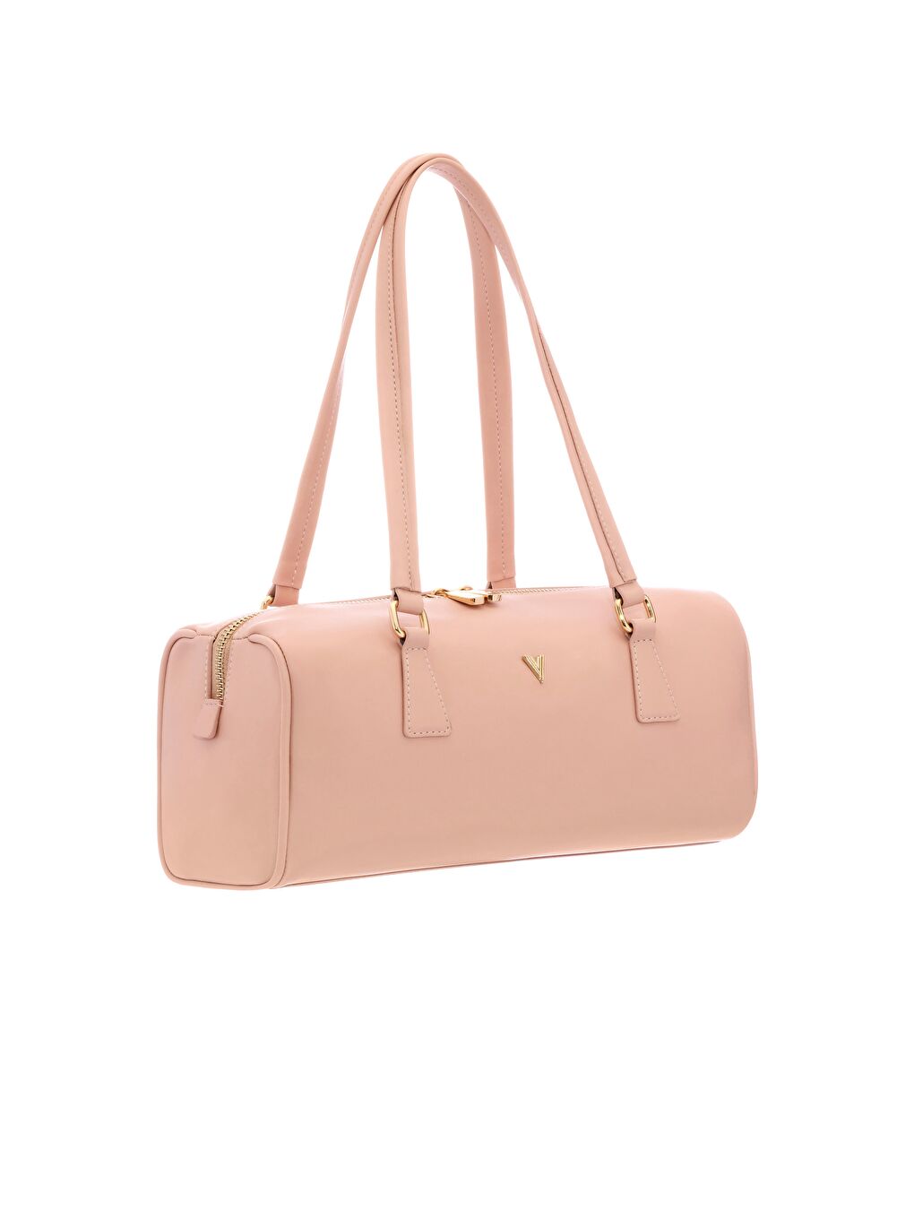 Pembe Valeria Bowling Omuz Çantası Pudra-2