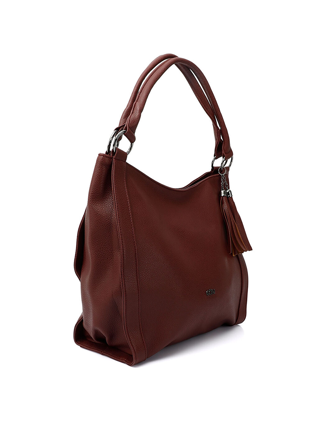 Bordo Kadın BORDO Uzun Askılı Püsküllü El ve Omuz Çantası-1