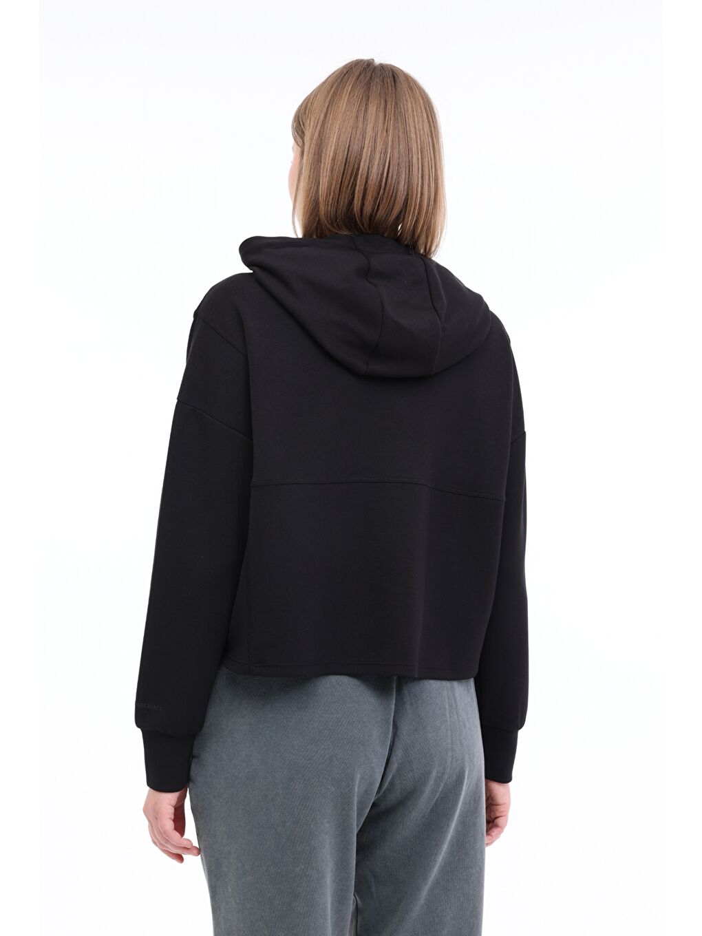 WL ENYA 17MS434 5FX Siyah Kadın Sweatshirt-1