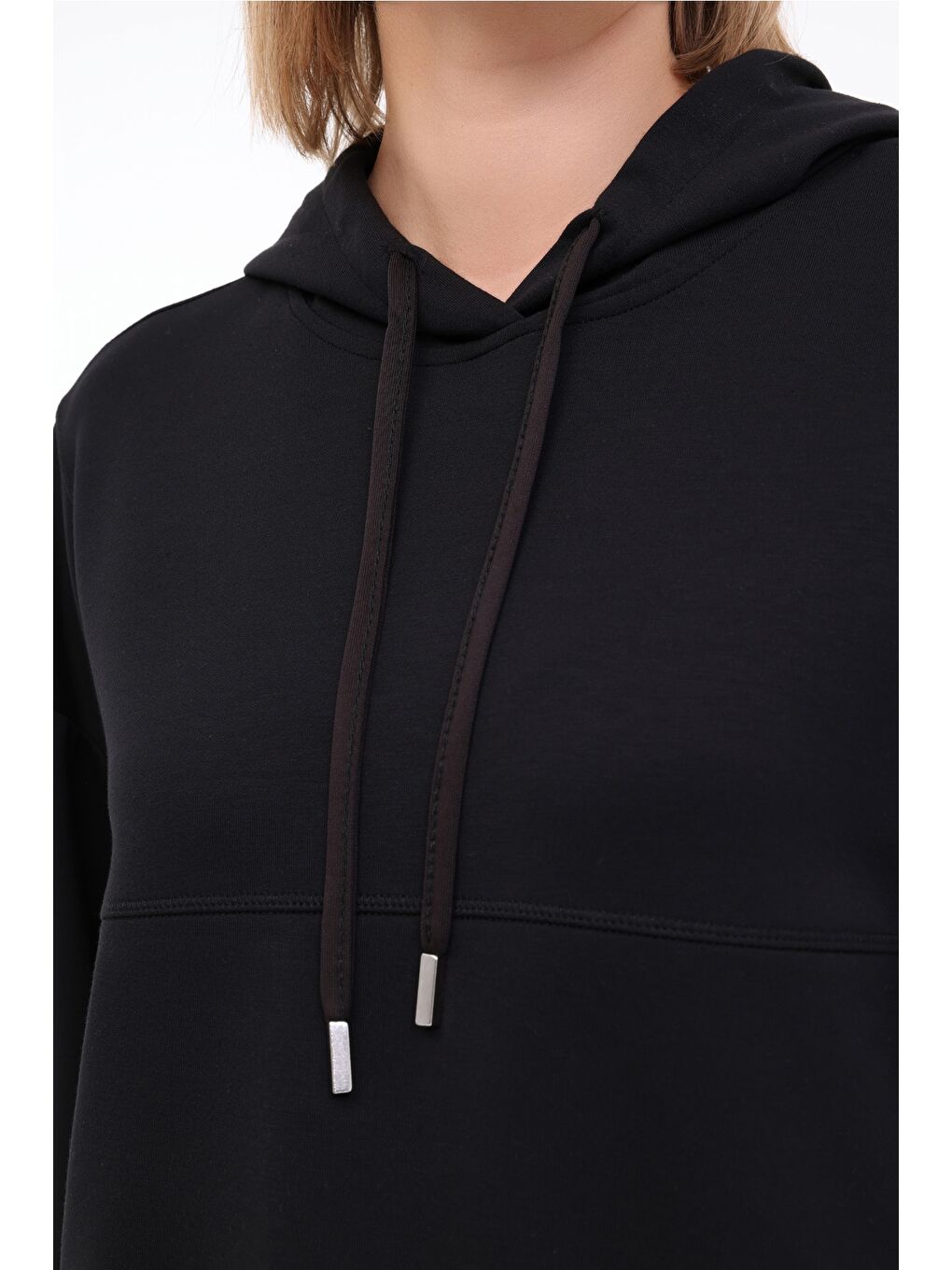 WL ENYA 17MS434 5FX Siyah Kadın Sweatshirt-3