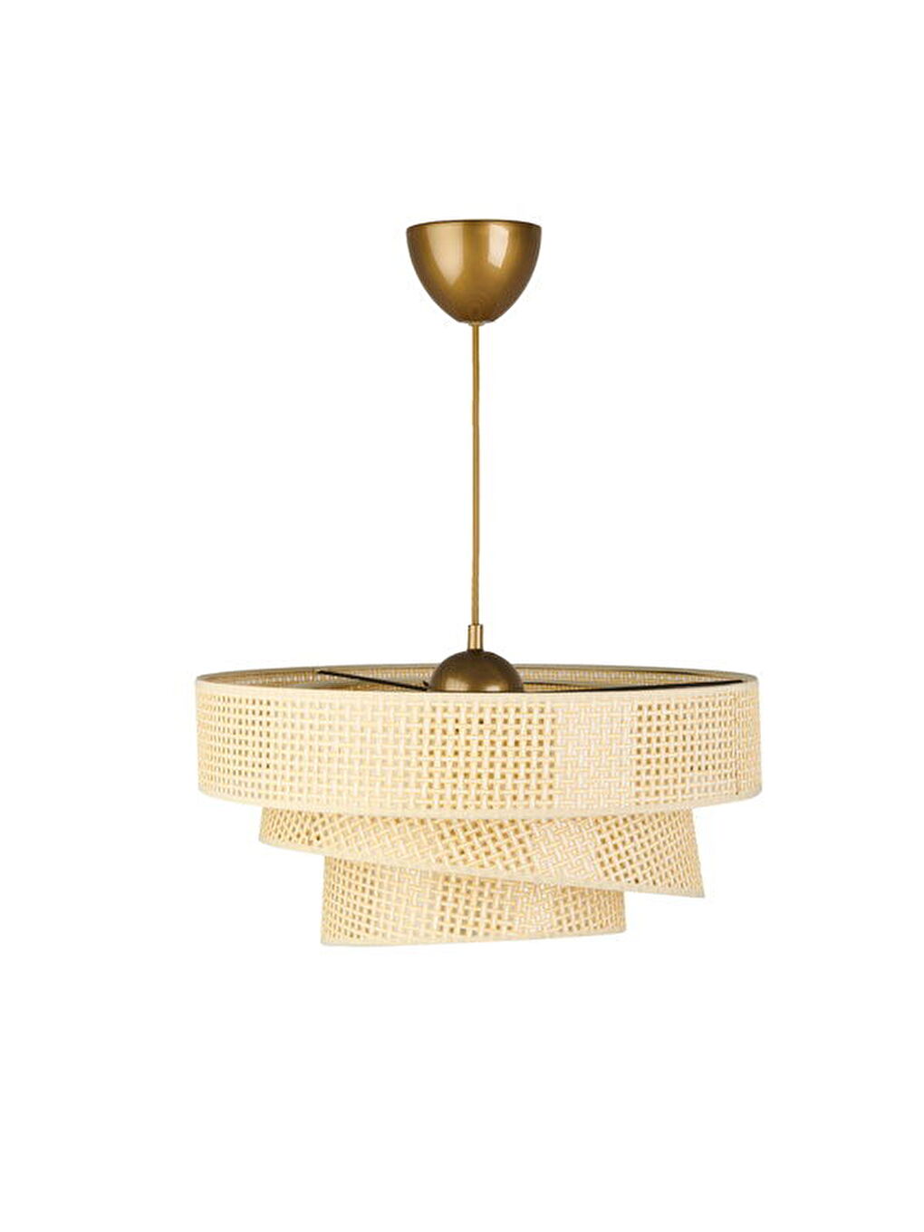 Ekru Biyeli 3 Katlı Pasta Sarkıt - Krem / Eskitme - 70x40x40 cm-2