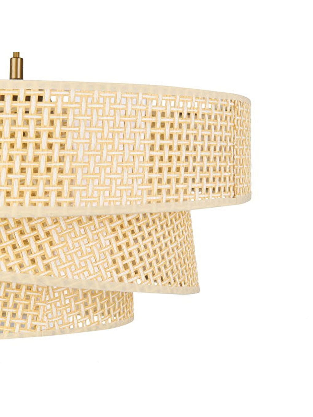 Ekru Biyeli 3 Katlı Pasta Sarkıt - Krem / Eskitme - 70x40x40 cm-3