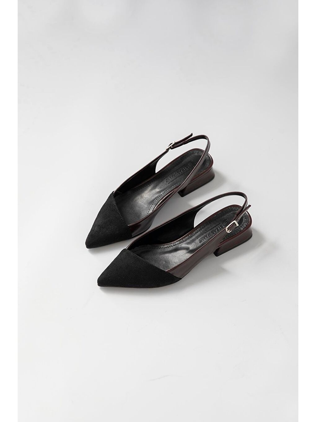 Ronan Kadın Topuklu Kırışık Deri Ayakkabı Bordo