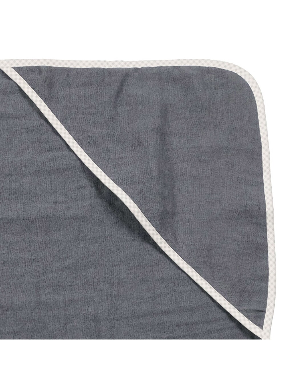 Antrasit Bebek Müslin %100 Pamuk Havlu Kundak 80x80cm Renk Seçenekli-3