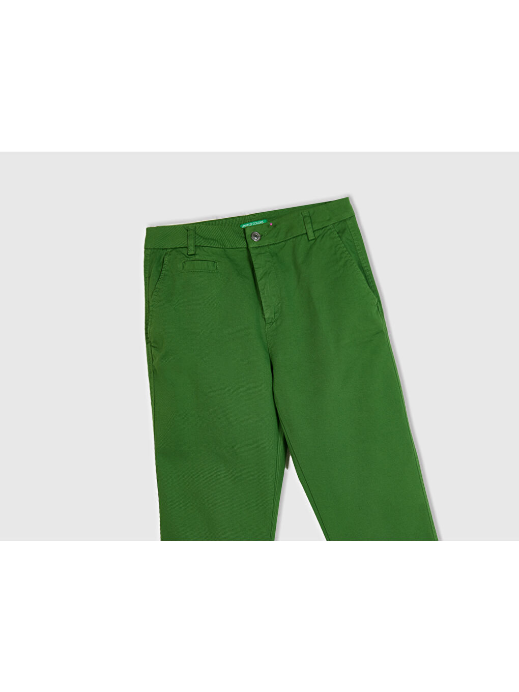 Kadın Soluk Yeşil Elastanlı Basic Chino Pantolon-2