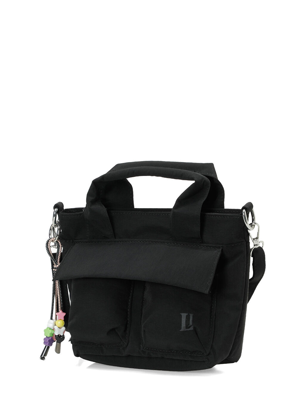 KRKL COKCEPLI EL 6FX Siyah Kadın El Çantası-1