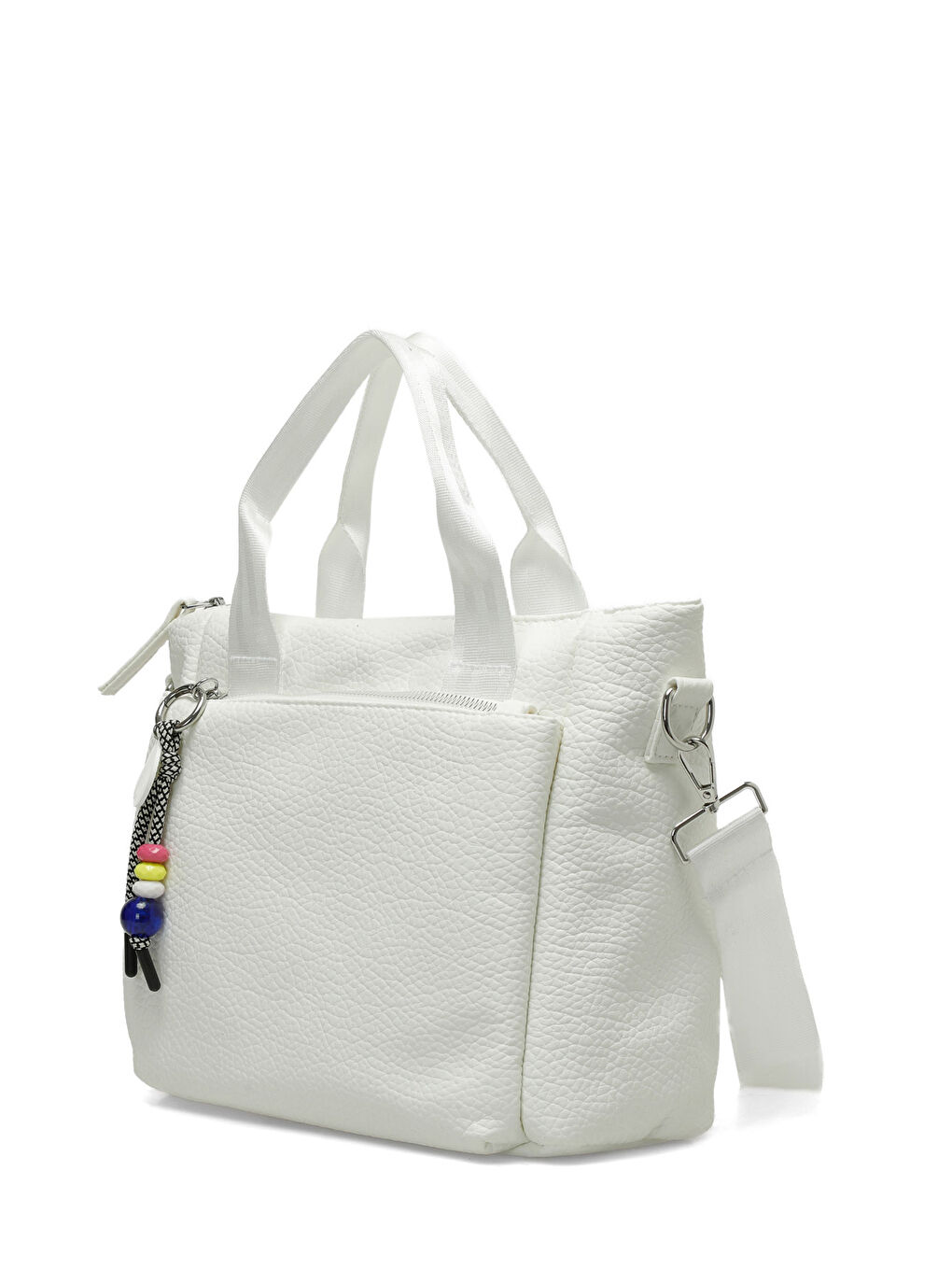 NTRL YKM CKGZ KL 6FX Beyaz Kadın Kol Çantası