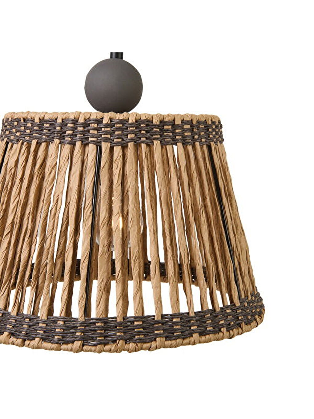 Sable Handmade Avize - Kahverengi / Antrasit - 20x30x30 cm-2