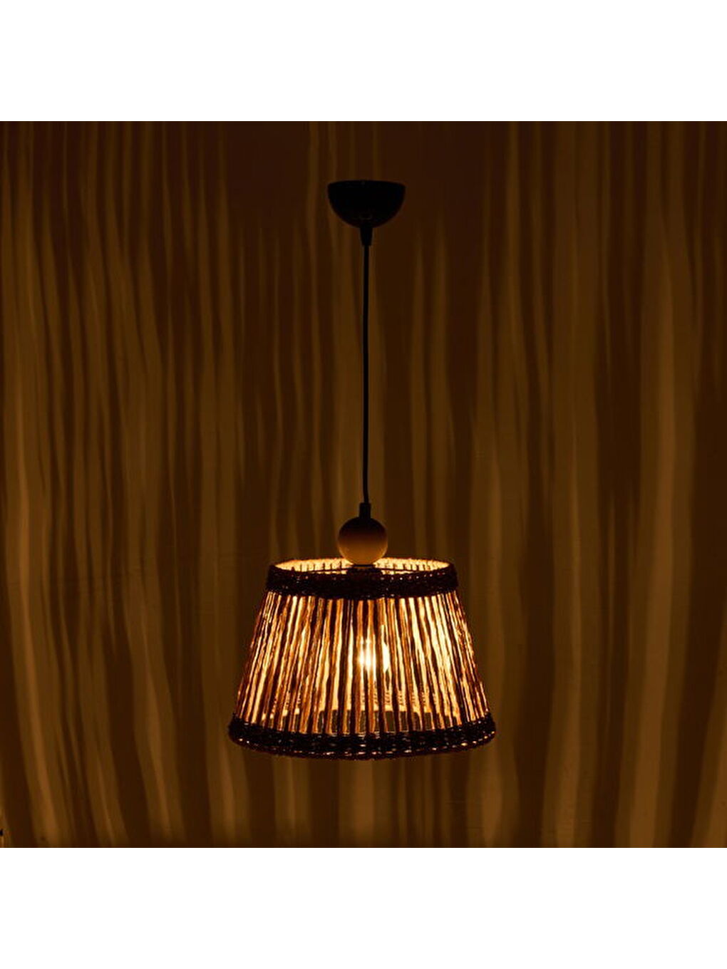 Sable Handmade Avize - Kahverengi / Antrasit - 20x30x30 cm-3