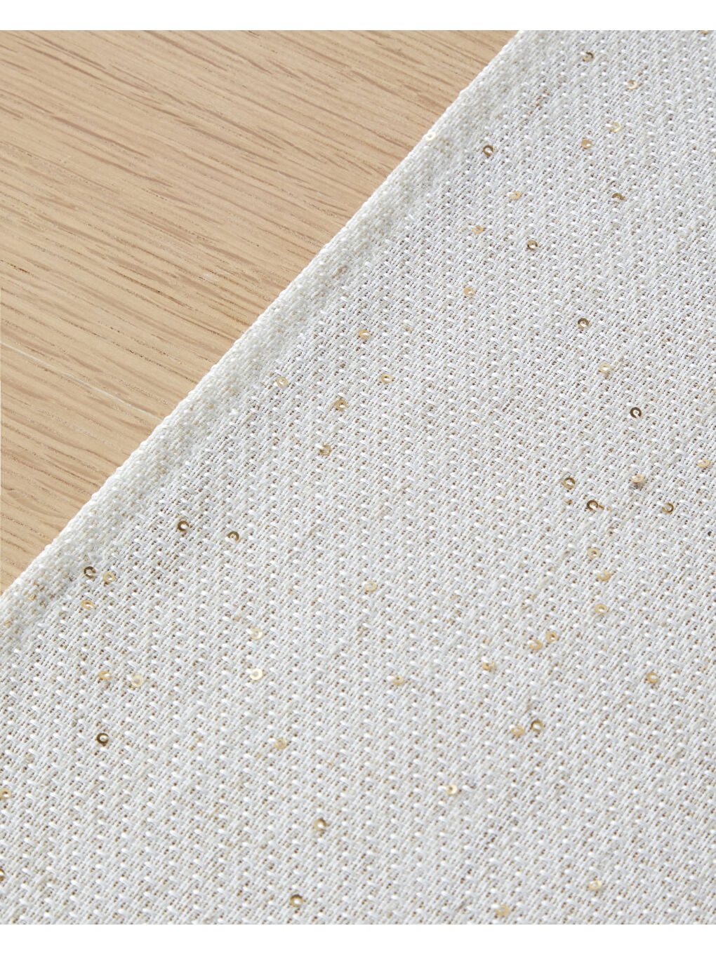 Sarı Goldenite Polyester Runner 45x145 cm Gold-1