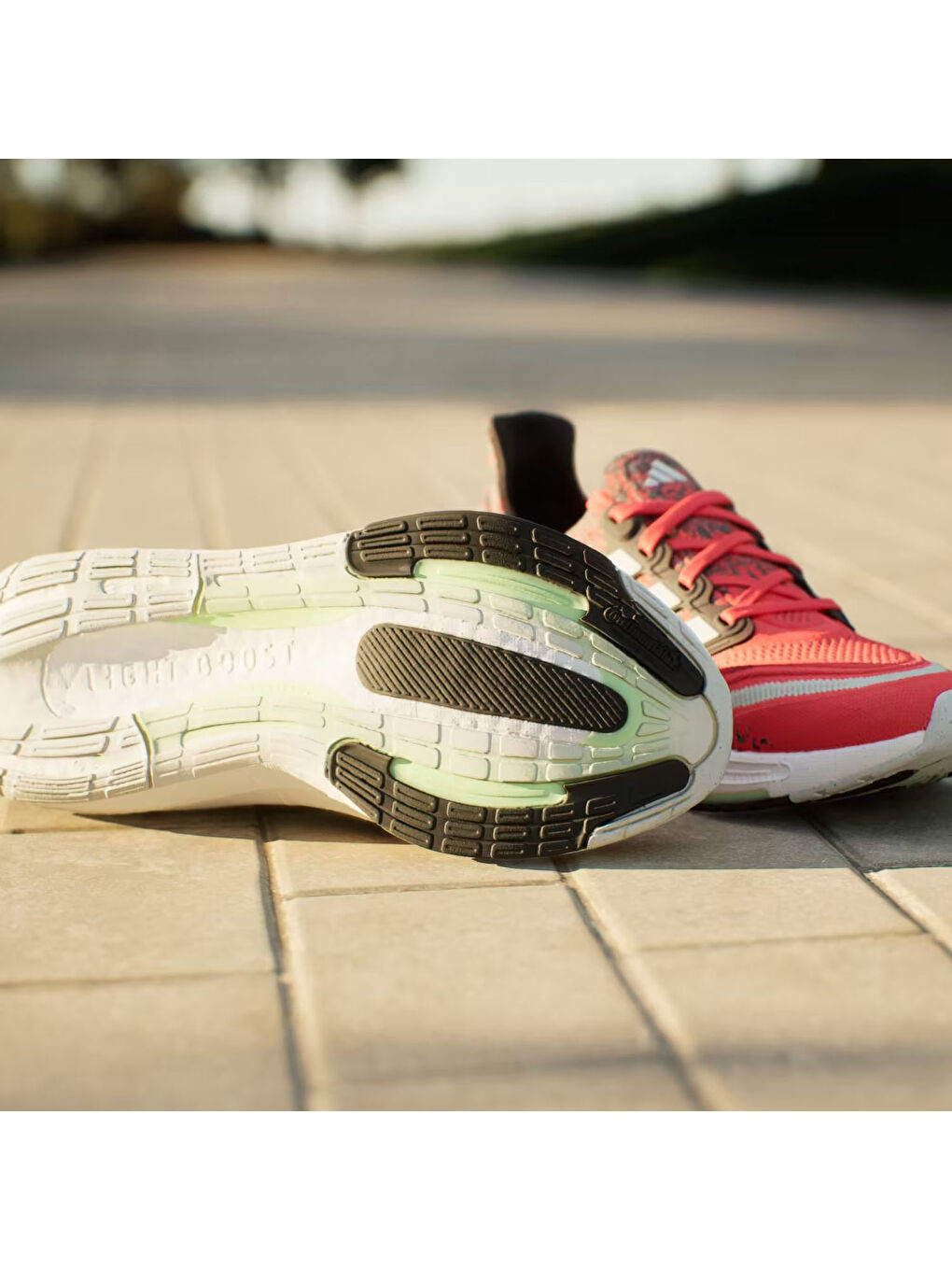 Kırmızı Ultraboost Light Erkek Yol Koşusu Ayakkabısı-7