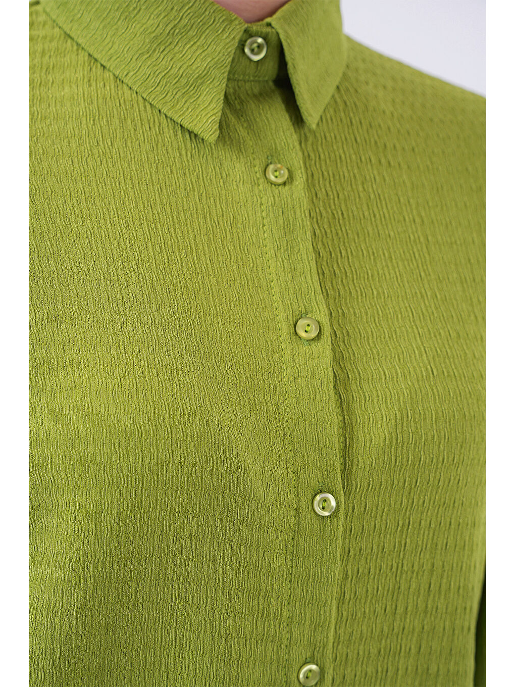 Kadın Örme Tesettür Alt Üst Takım 6711 - E.Yeşil-4