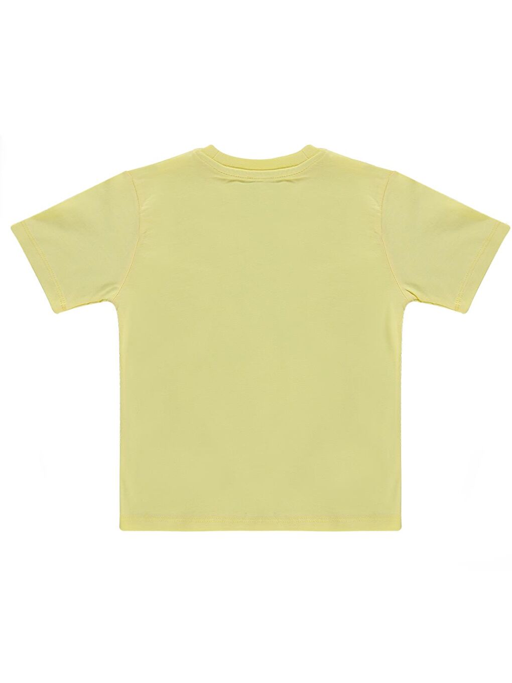 Boys Basic Surf Etiketli 2-5 Yaş Tişört - Sarı-1