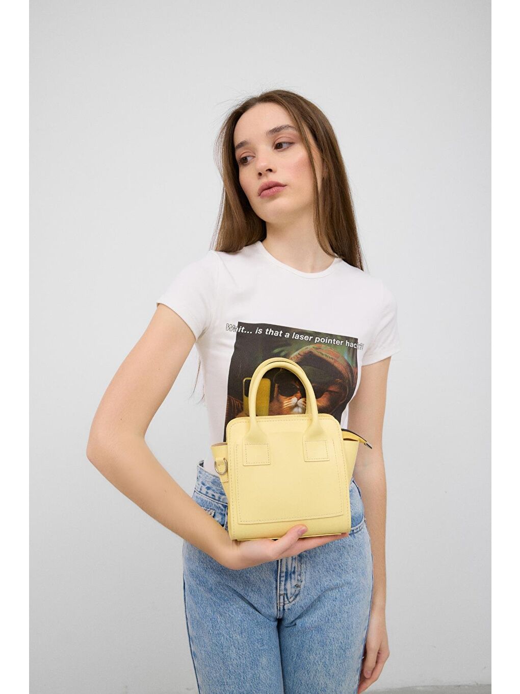 Simon El Ve Çapraz Çanta Sarı-1