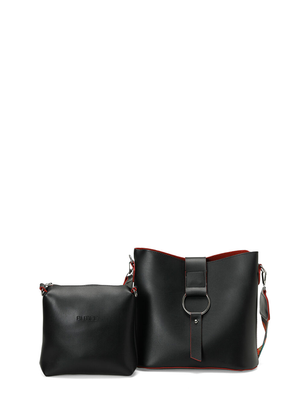 CLT RENKLI BUCKET OMZ 6FX Siyah Kadın Omuz Çantası