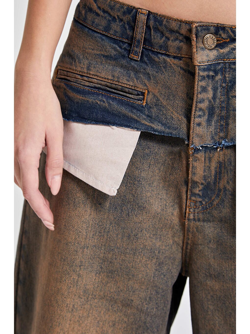 Mavi Kadın K.Tint Renk 35w5-85 Süper Baggy Fit Özel Tasarım %100 Pamuk Denim Jean-3