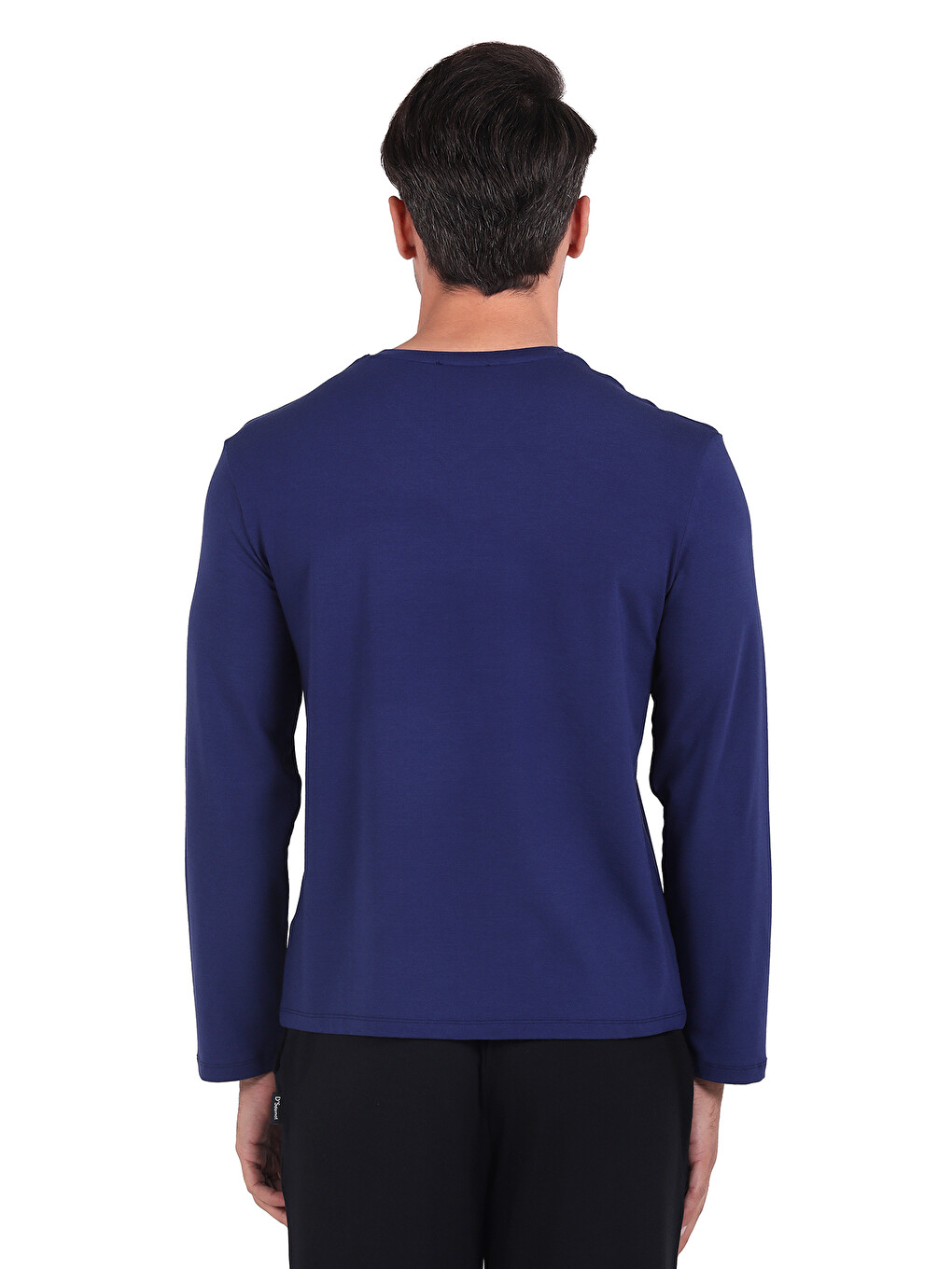 Ds Damat V Yaka Uzun Kollu T- Shirt Lacivert-1