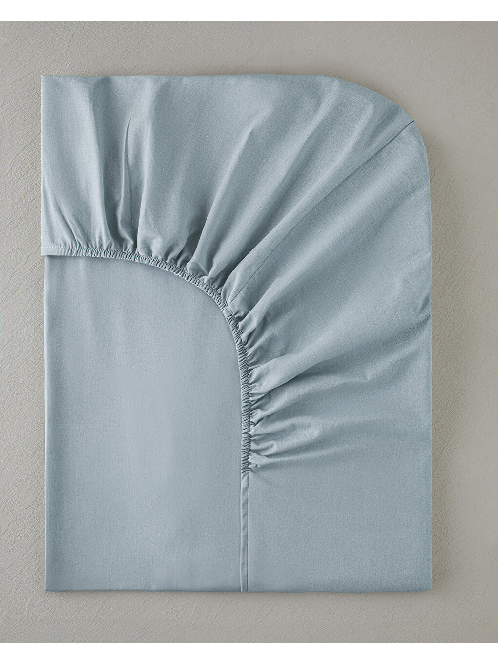 Novella Premium Pamuk Dokulu Çift Kişilik Lastikli Çarşaf 160x200 Cm Açık Mavi