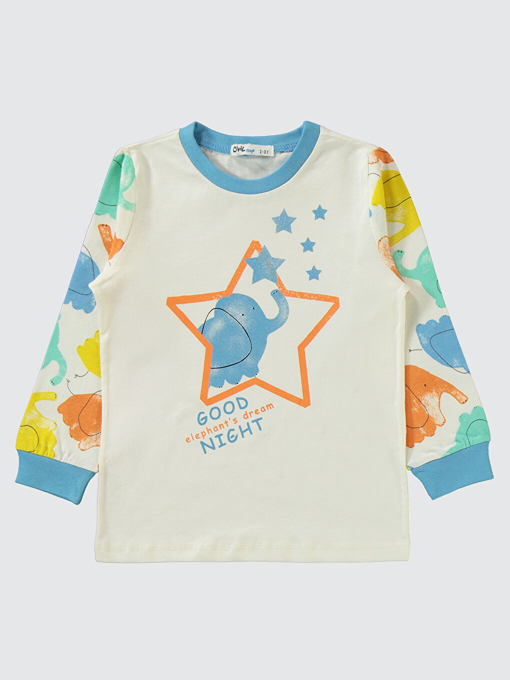 Boys Erkek Çocuk Pijama Takımı 2-5 Yaş Mavi-1