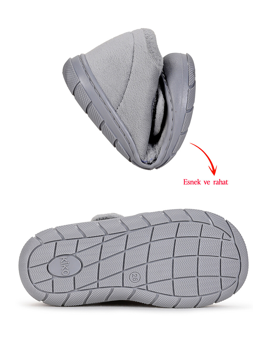 Gri Vesla Erkek Çocuk Ev Okul Kreş Panduf-4