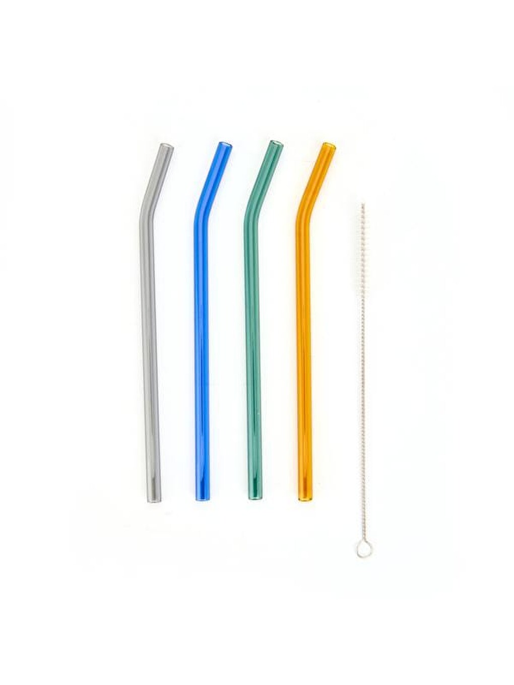 Karışık 4'lü Cam Pipet - Renkli - 20 cm-2