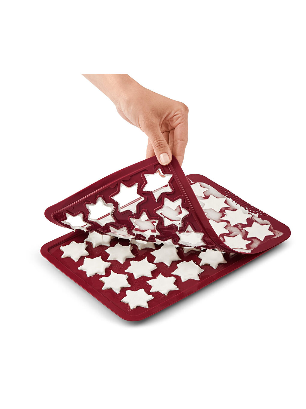 Kırmızı Tarçın Yıldız Pişirme Altlığı-2