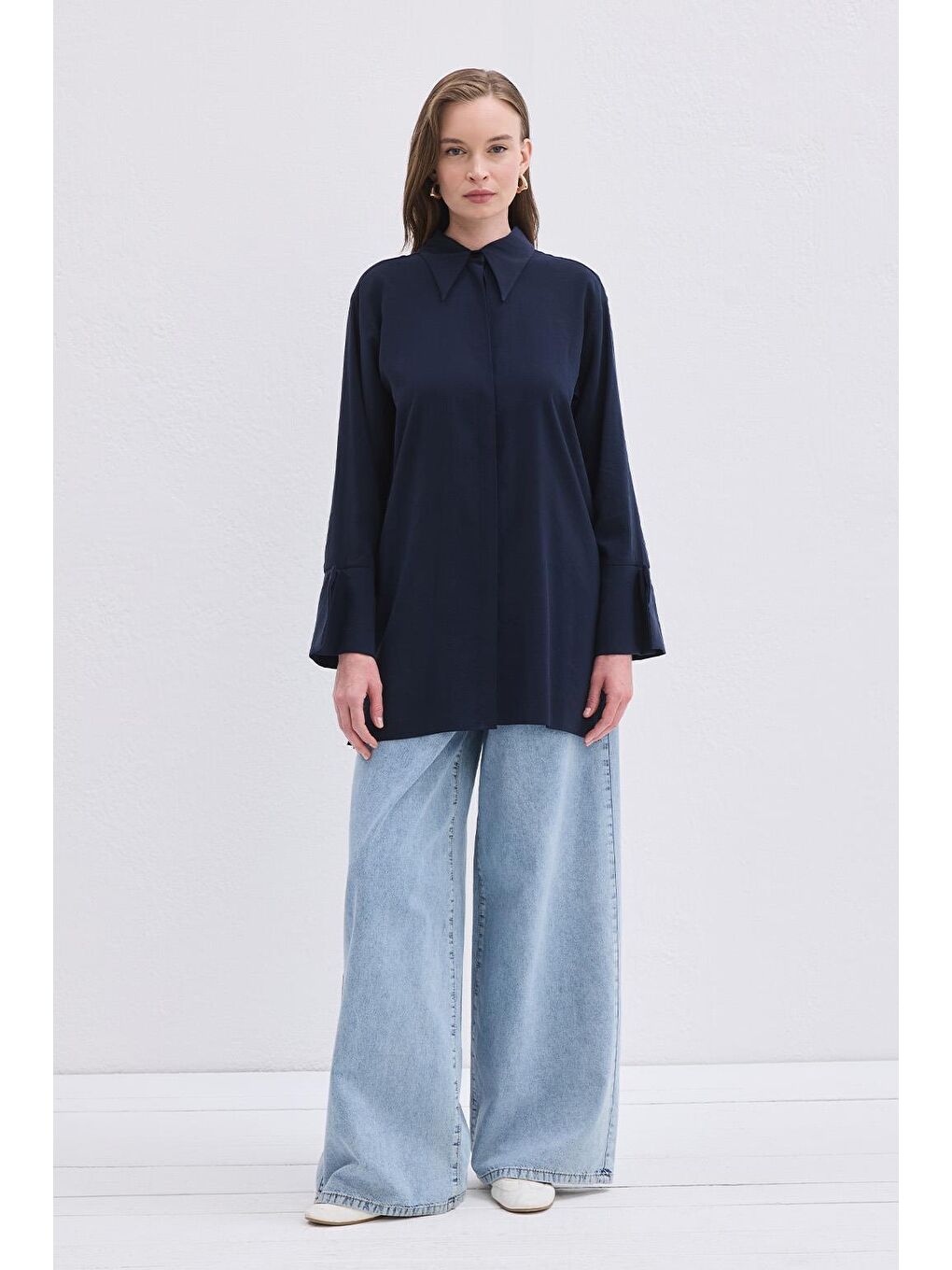 Modal Basic Gömlek Lacivert