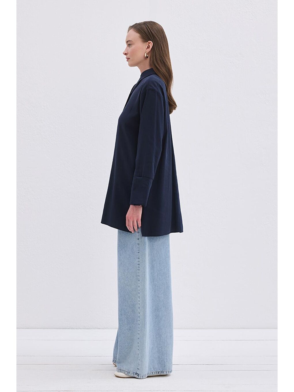 Modal Basic Gömlek Lacivert-2