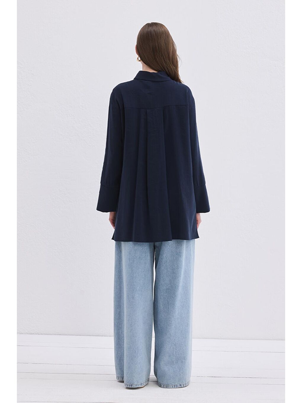 Modal Basic Gömlek Lacivert-3