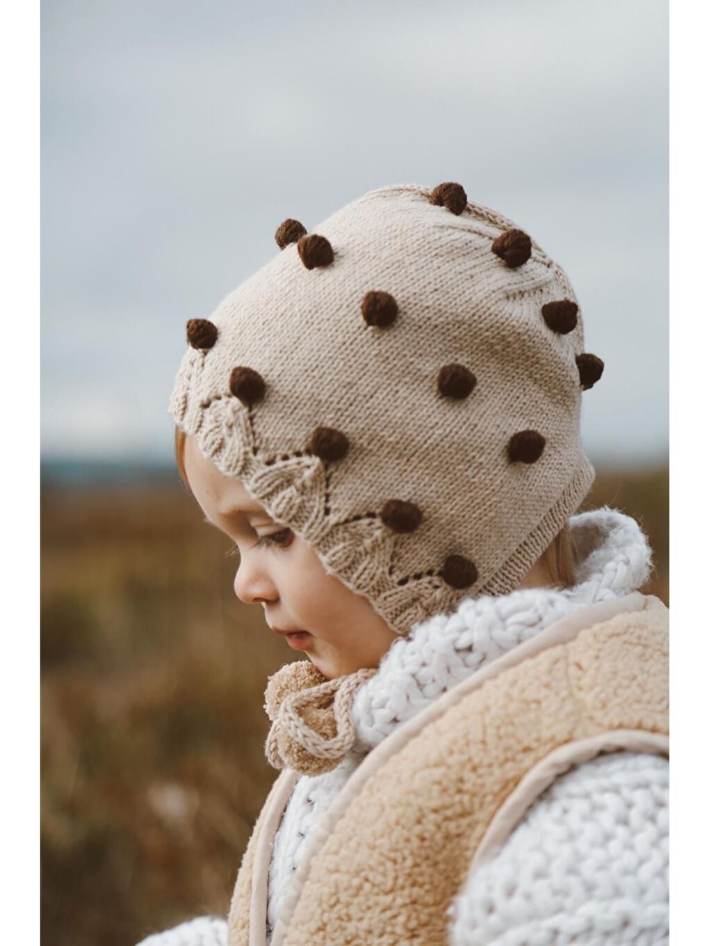 Bej Ponponlu Bebek Beresi Model 6