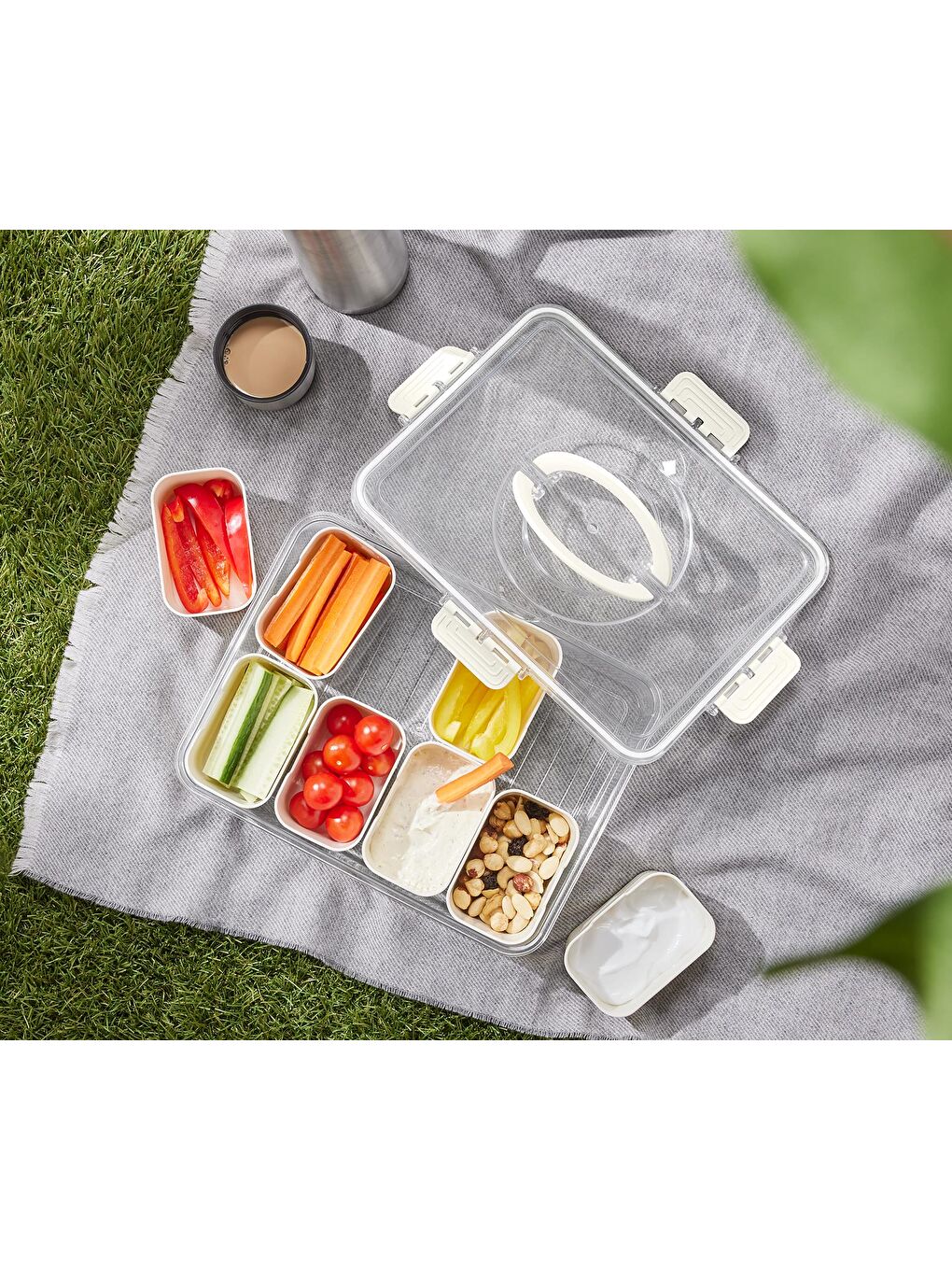 Renksiz Al-Götür Atıştırmalık Kutusu