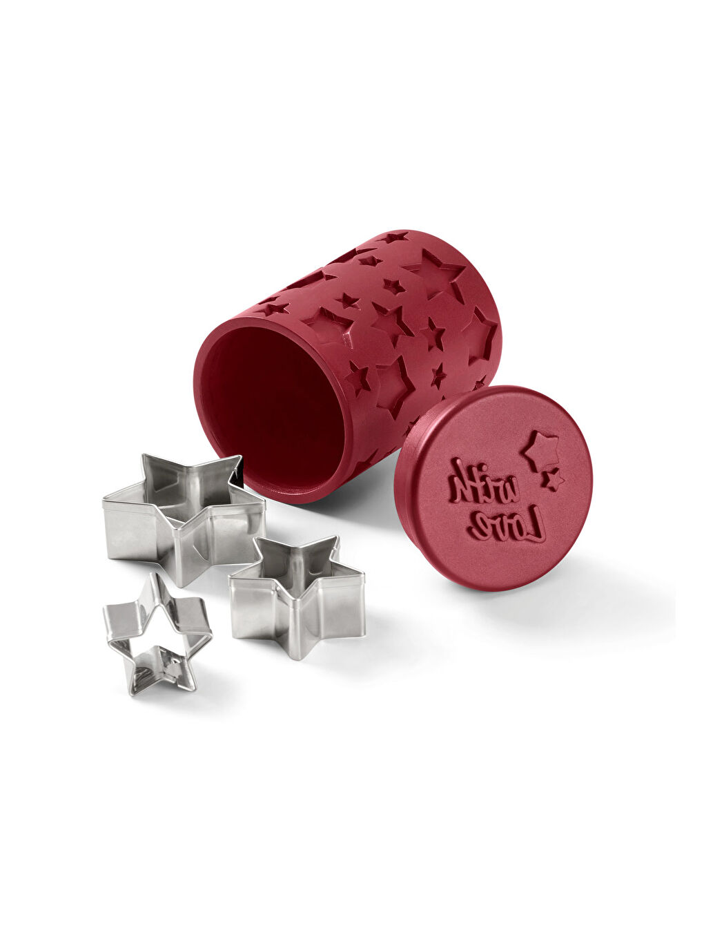 Kırmızı Çok İşlevli Kurabiye Aleti-1