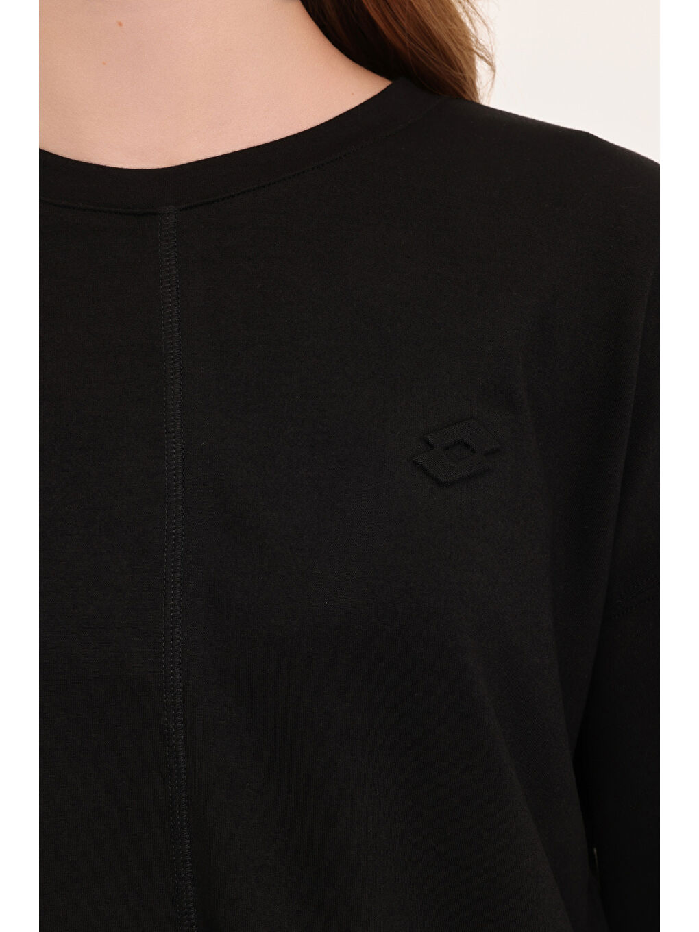 LOTTO W-YELRO C NECK 4PR Siyah Kadın Sweatshirt - 3