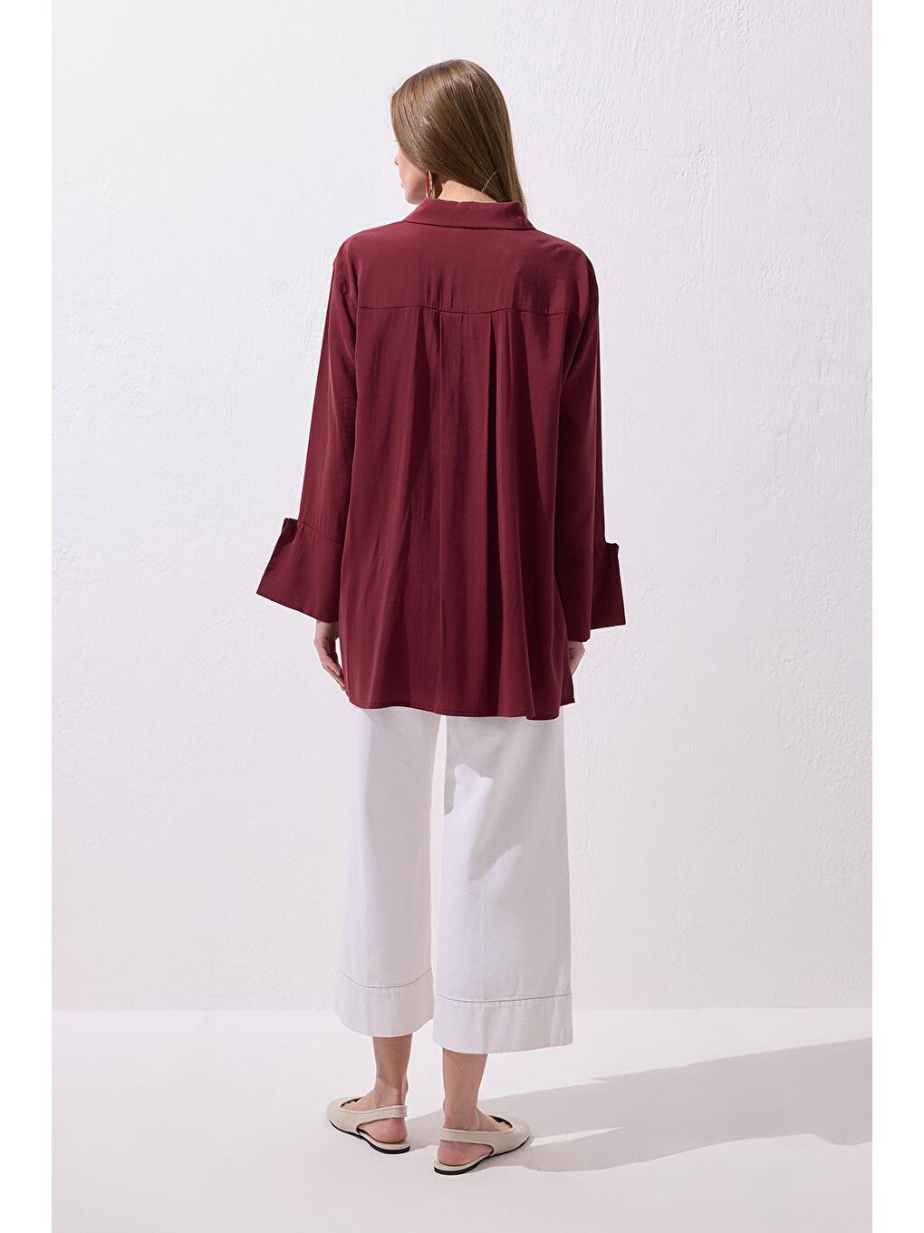 Modal Basic Gömlek Bordo-6