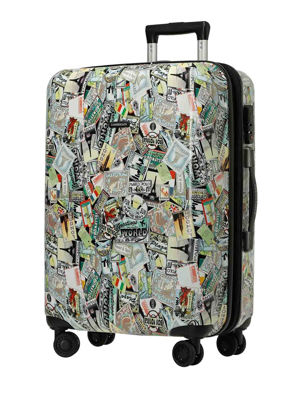 Karışık PC LONDON -B 5FX MULTI Unisex Büyük Boy Valiz-1