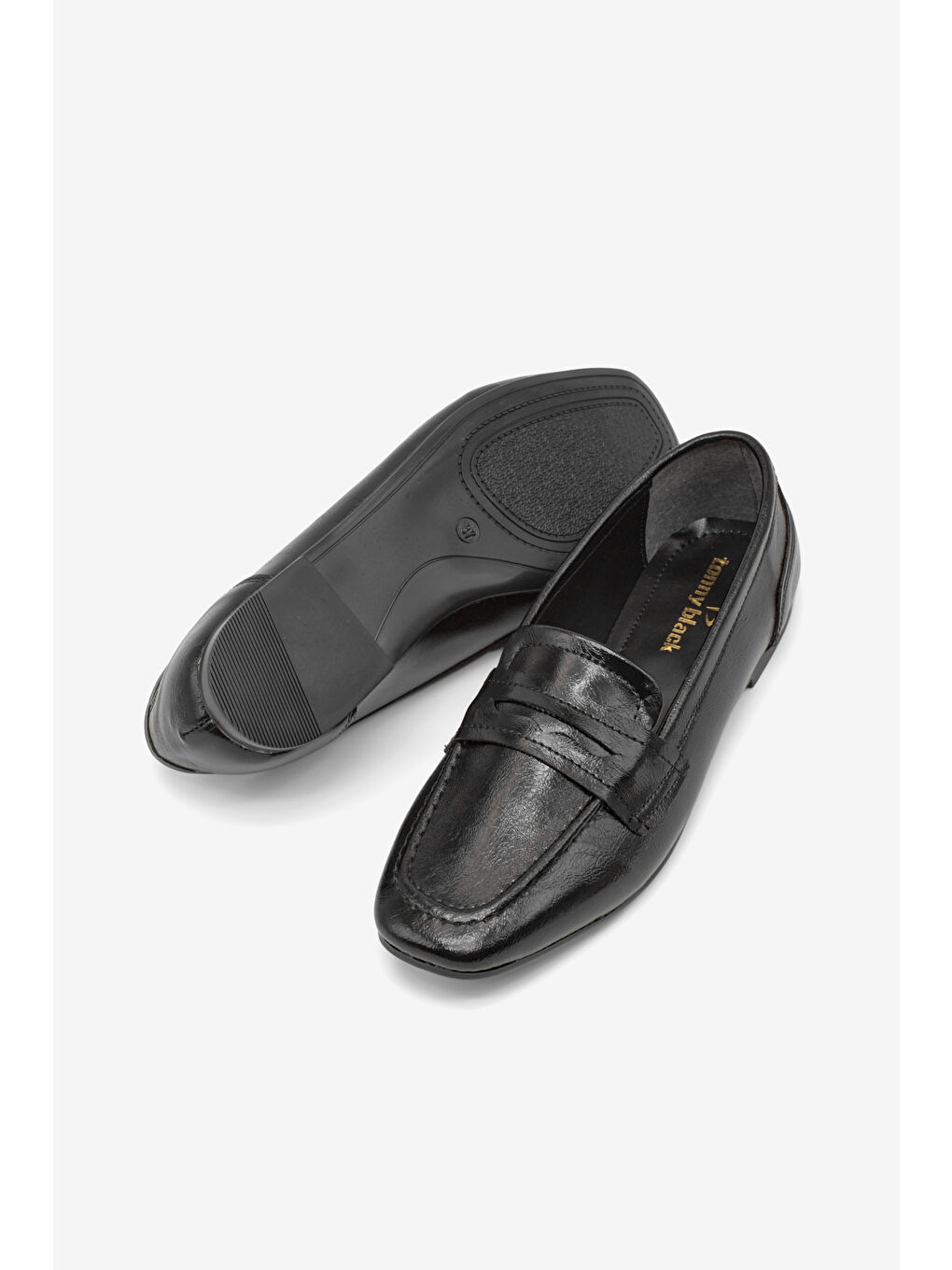 Kadın Siyah Rahat Kalıp Termo Taban Günlük Babet-1