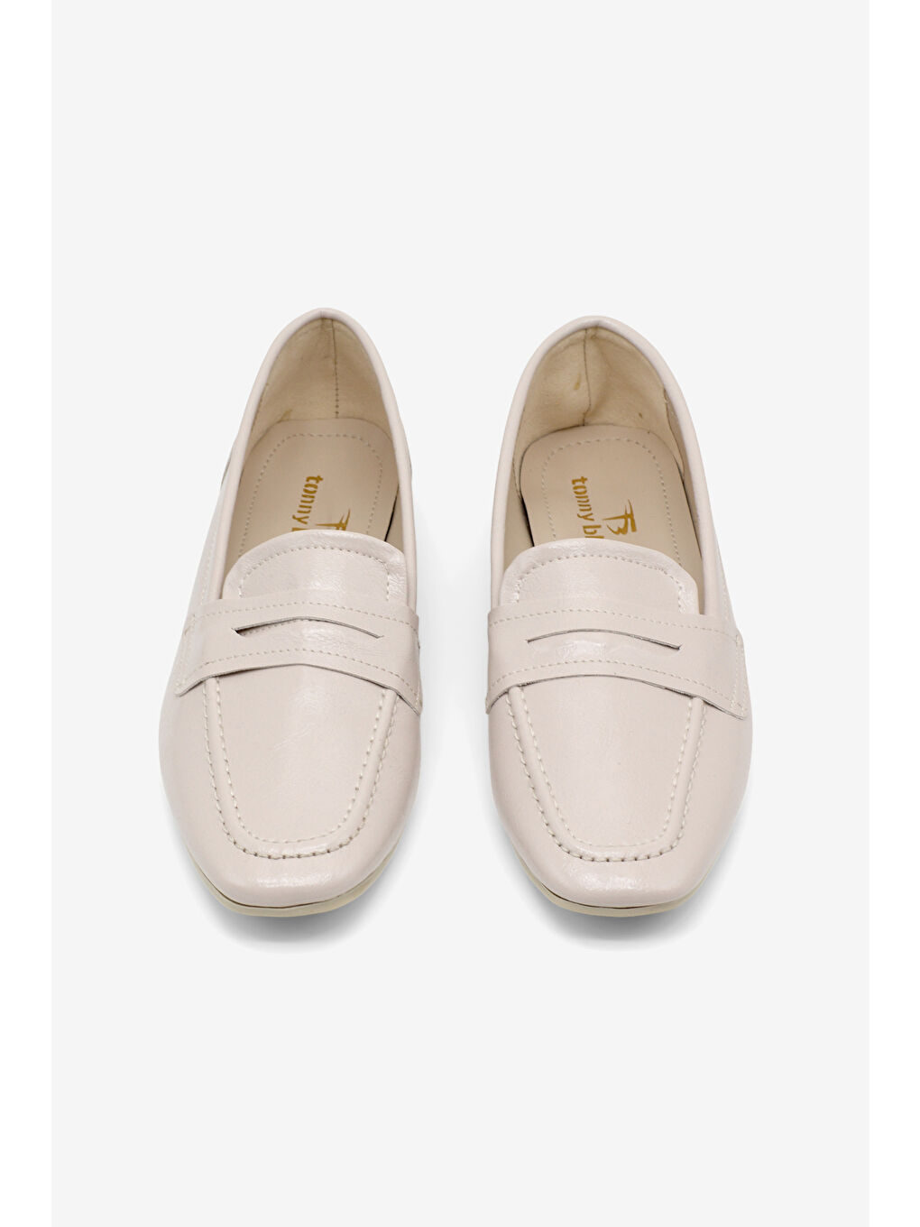 Kadın Bej Rahat Kalıp Termo Taban Günlük Babet-1