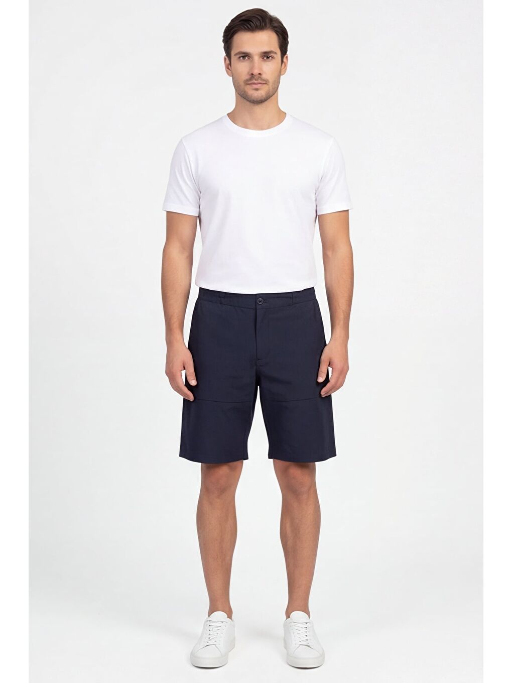 Lacivert Bermuda Shorts-1