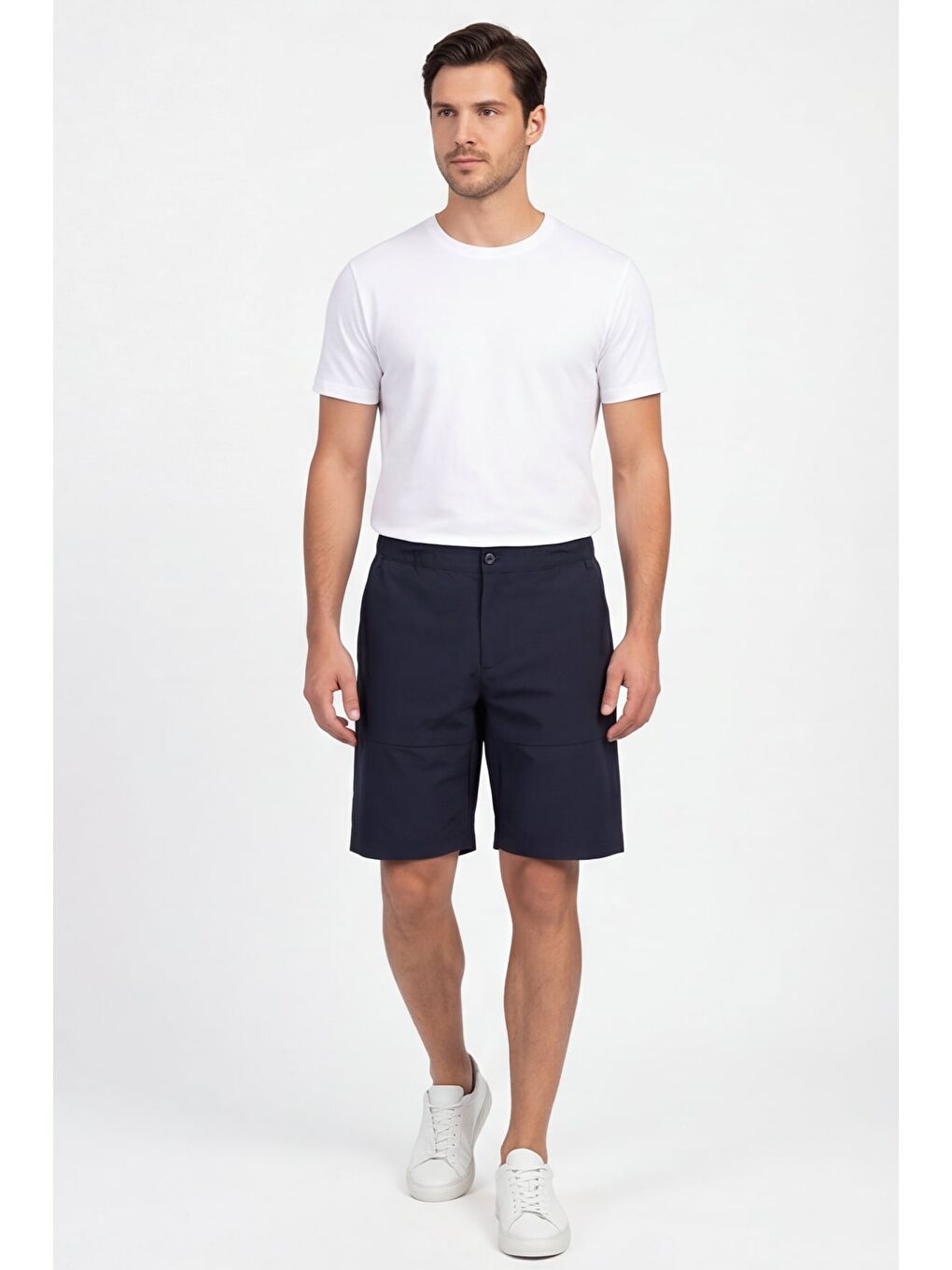 Lacivert Bermuda Shorts-5
