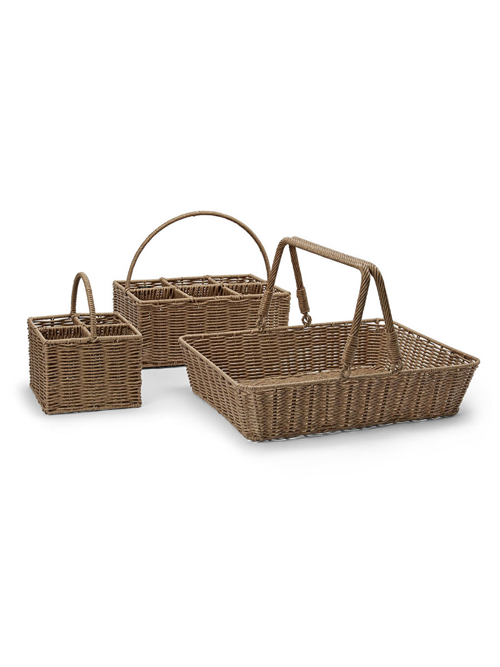 Kahverengi Tepsi Fonksiyonlu Sepet-2